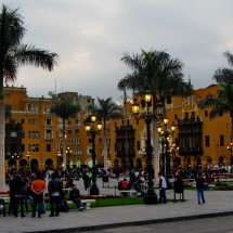 The other side of Lima's main square
